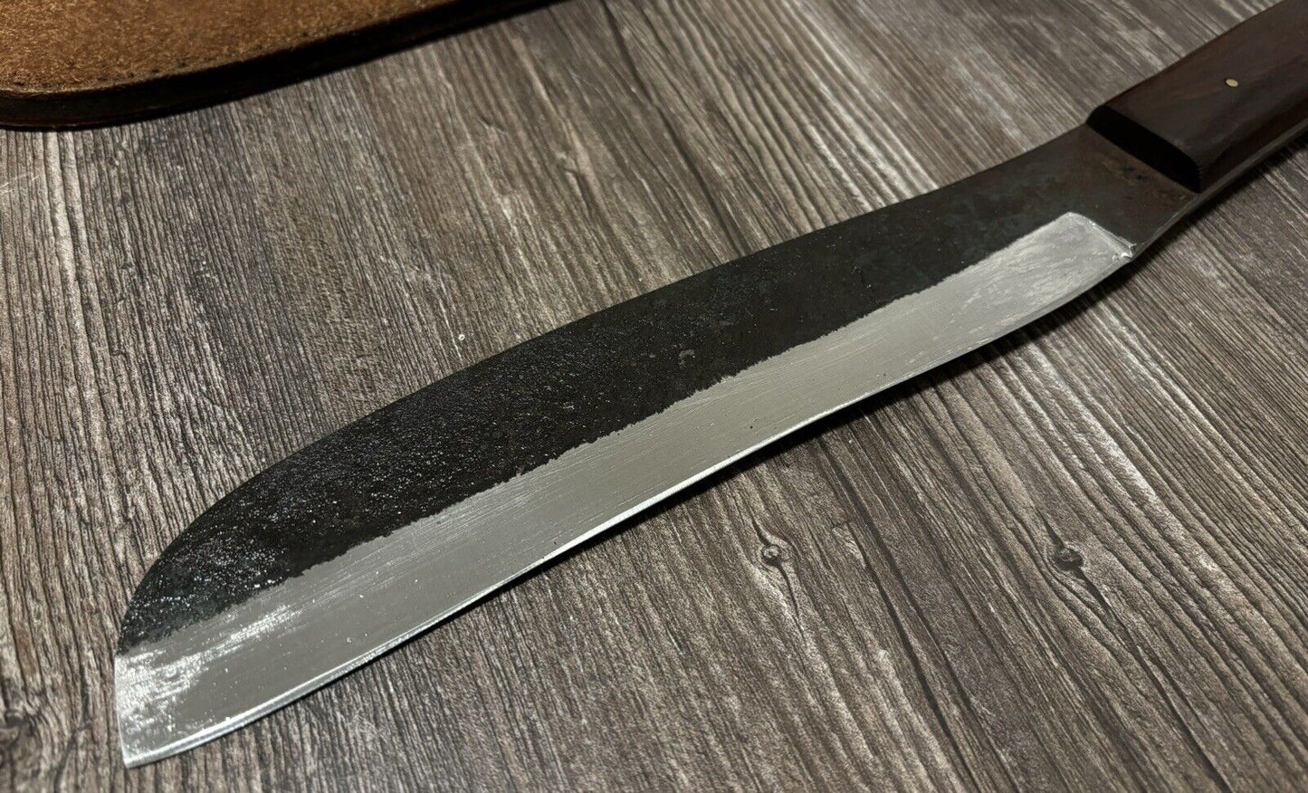 Machete Full Tang Carbon Steel 10mm Thick Straight Blade 16” Overall Thai Style