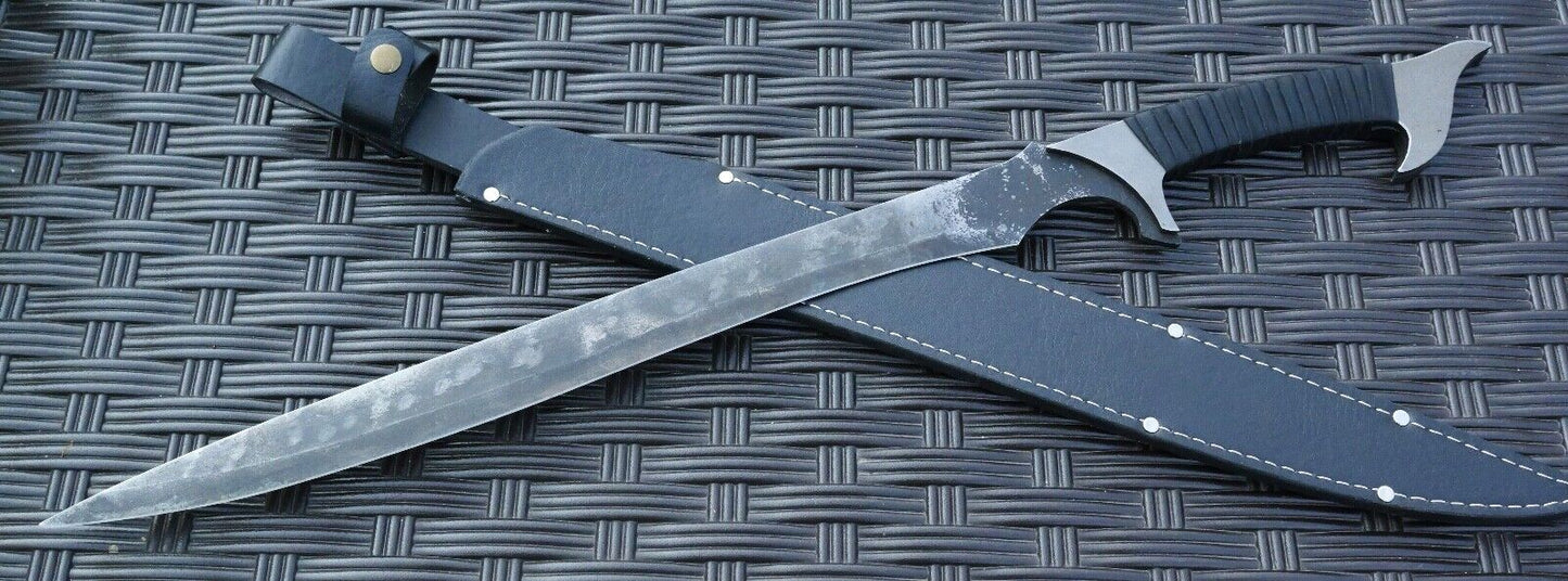 30" Carbon Steel Sword Full Tang Sky Falcon Thick Hand Forged Indestructible