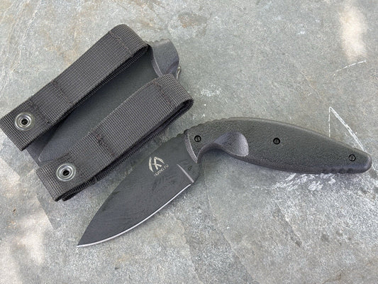 Stealth Fixed Blade Knife Mini Combat Knife 7.5”440c Tactical Horizontal Carry