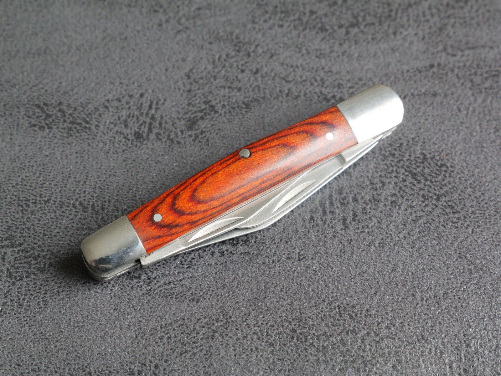 3” Stockman Knife Classic Folding Pocket Knife 3 Blades Sharp Wood Handle Edc