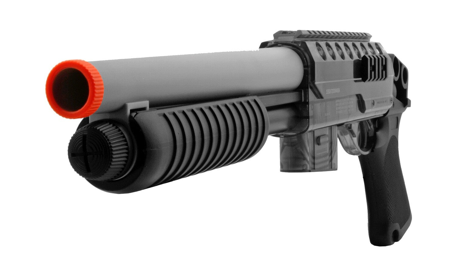 Game Face - Ghost Spring Powered Airsoft Shotgun and Pistol Kit Clear 370 fps