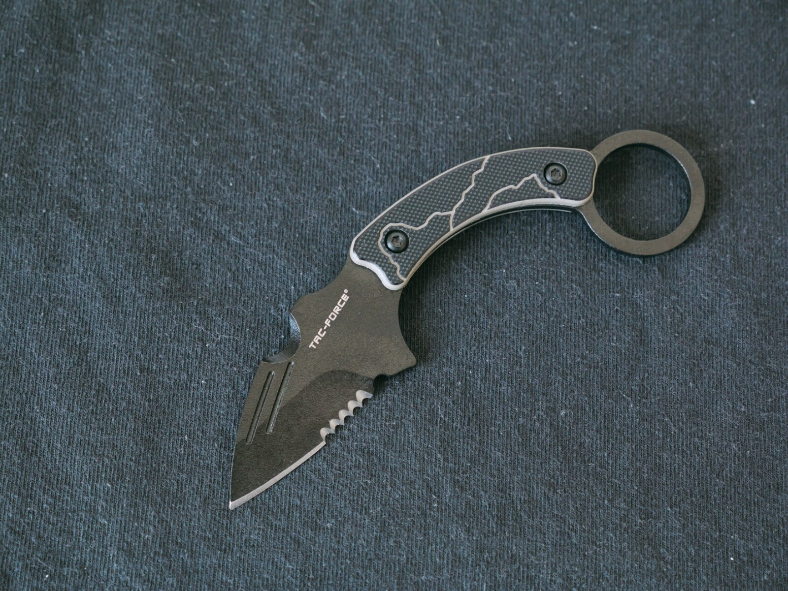 Tactical Karambit Ultimate Stealth Matte Black 2" Blade Swat Sniper Sharp Sheath