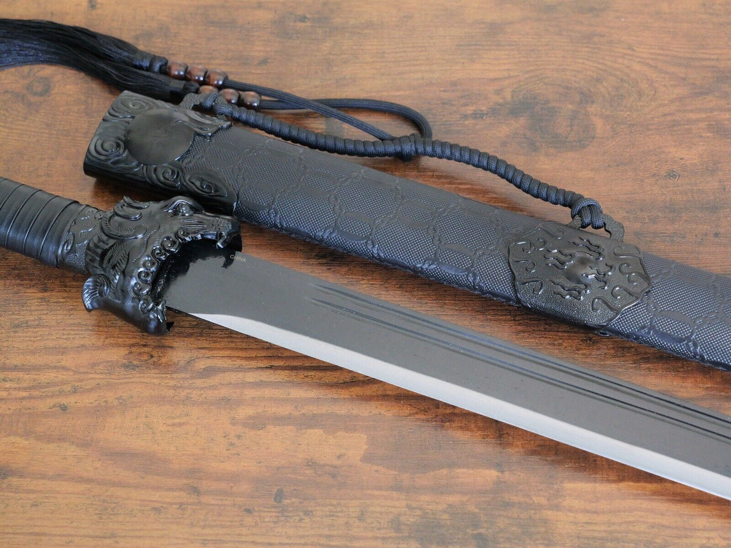 44”Ninja Sword XL Shadow Warrior Stealth Two Hand Ornate Extra Long Battle Ready