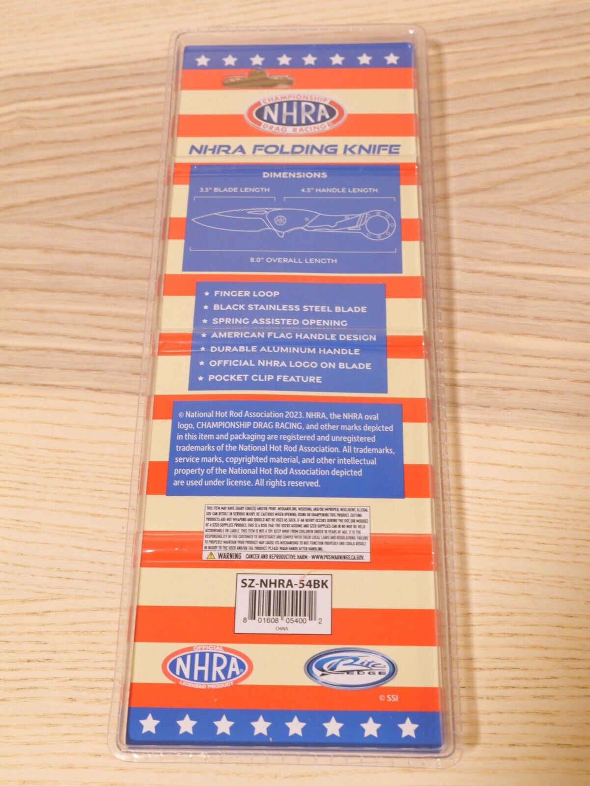 NHRA Pocket Knife Spring Assisted Karambit Drag Racing Knife Belt Clip Black