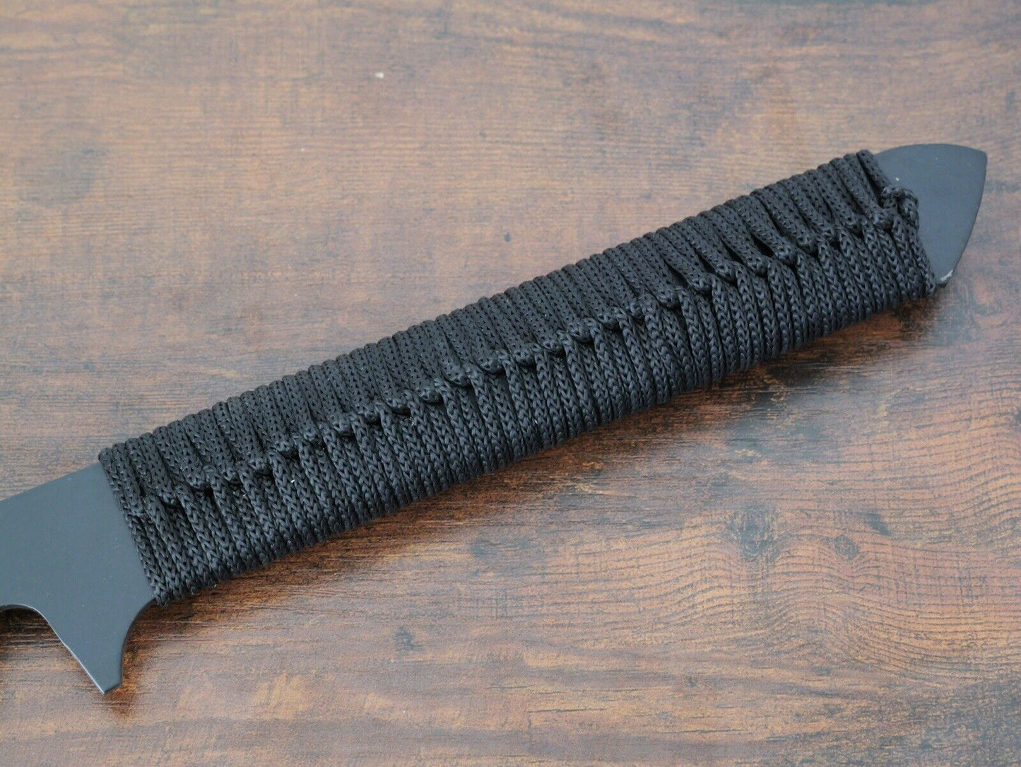 26” Ninja Sword Stealth Black Hard Sheath Shadow Ops Back Strap Stealth Tanto