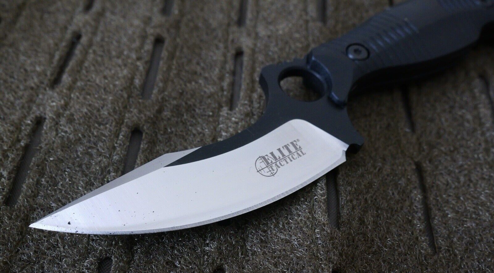 Horizontal Carry Fixed Blade Knife 19cm Overall Neck Knife Tactical 8CR13 Steel