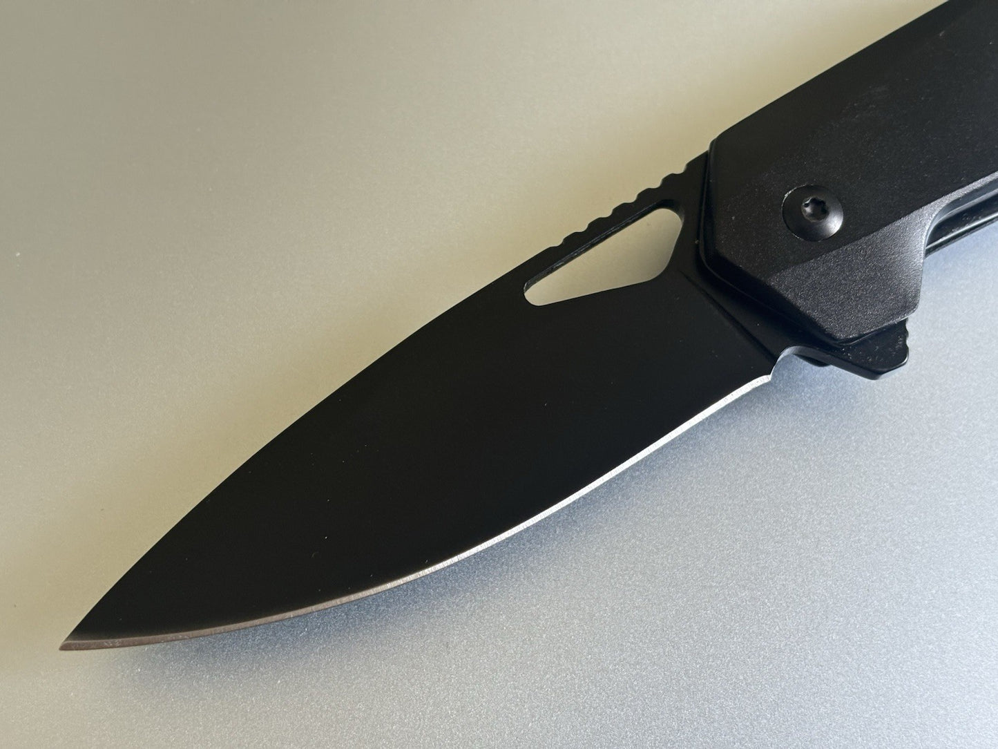 4” Pocket Knife Folding Black Spring Assist Full Metal Medium Conceal Carry