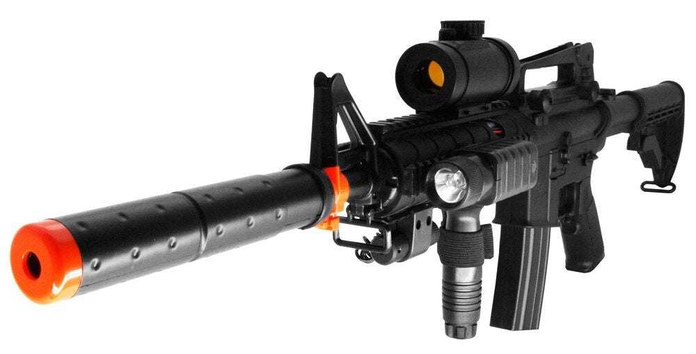 Double Eagle M83 A2 Electric Airsoft Rifle 37" overall Battery + Charger