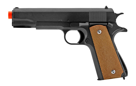 G13H Full Metal Spring Powered Airsoft Pistol Sidearm with Hard Shell Holster -