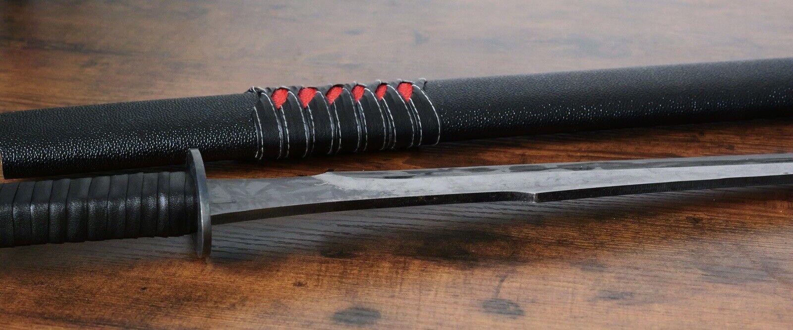 Full Tang Katana High Carbon Steel 10mm Thick Wrapped Kunai Handle Hilt Sharp