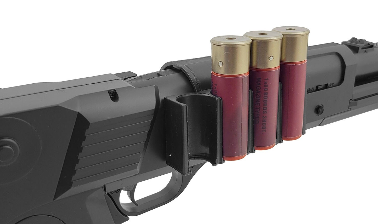UKArms M183A1 Spring-Powered Airsoft Pump-Action Shotgun Black Imitation Shells