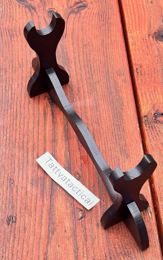Sword Stand Wood Black Table Top Single Sword Elegant