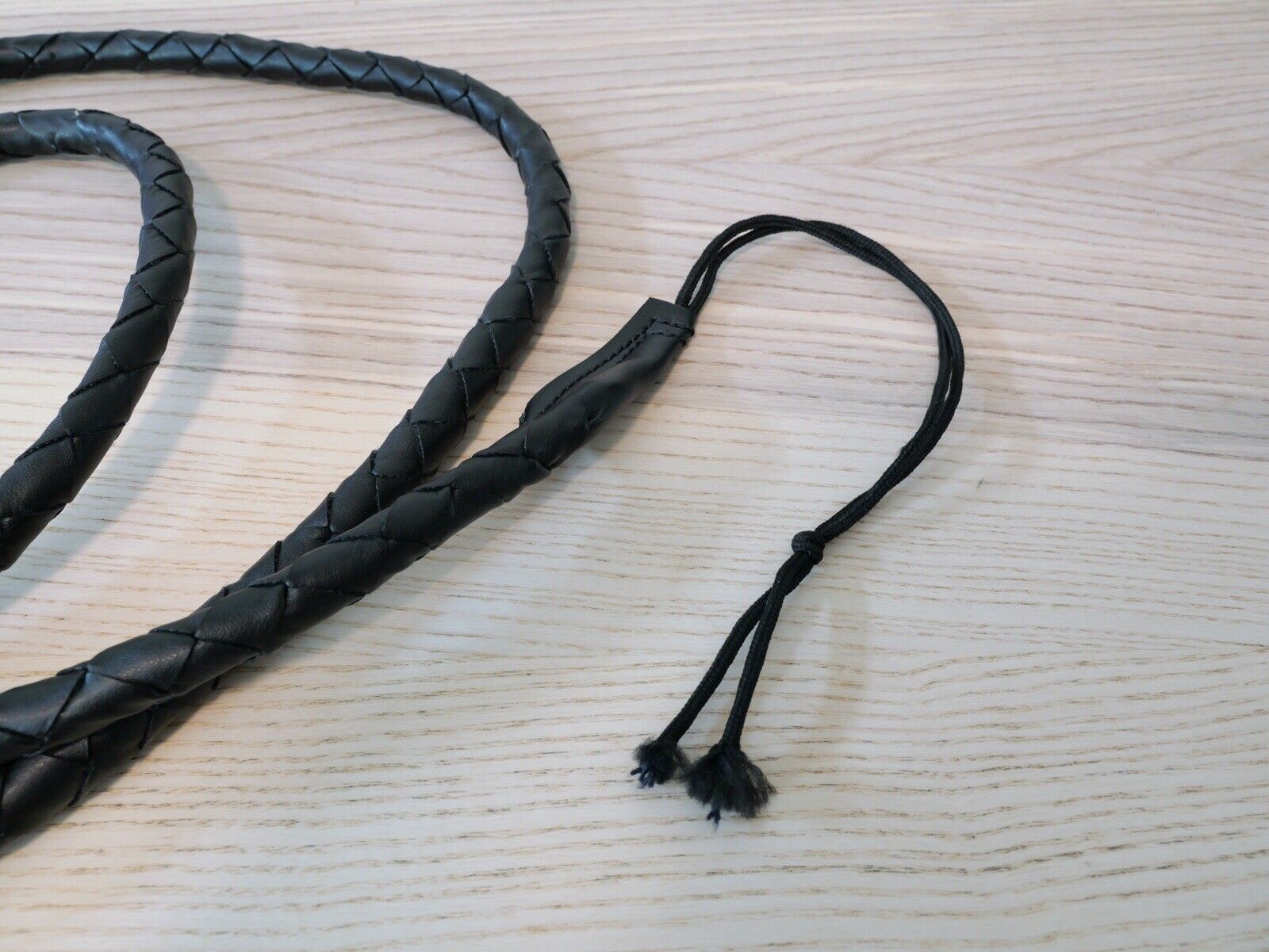 9’ Leather Whip Heavy Duty Authentic Crackle LOUD Cosplay Renaissance Fair