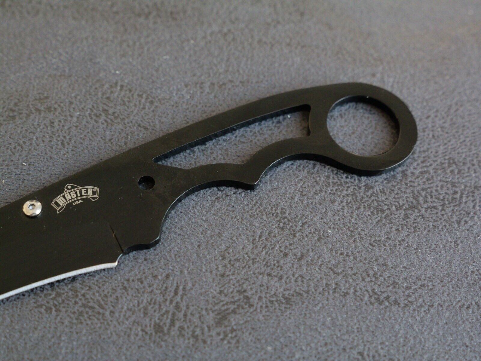 7” Neck Knife Black Conceal Carry Tactical Stealth Swat Skeleton 440 Steel Sharp