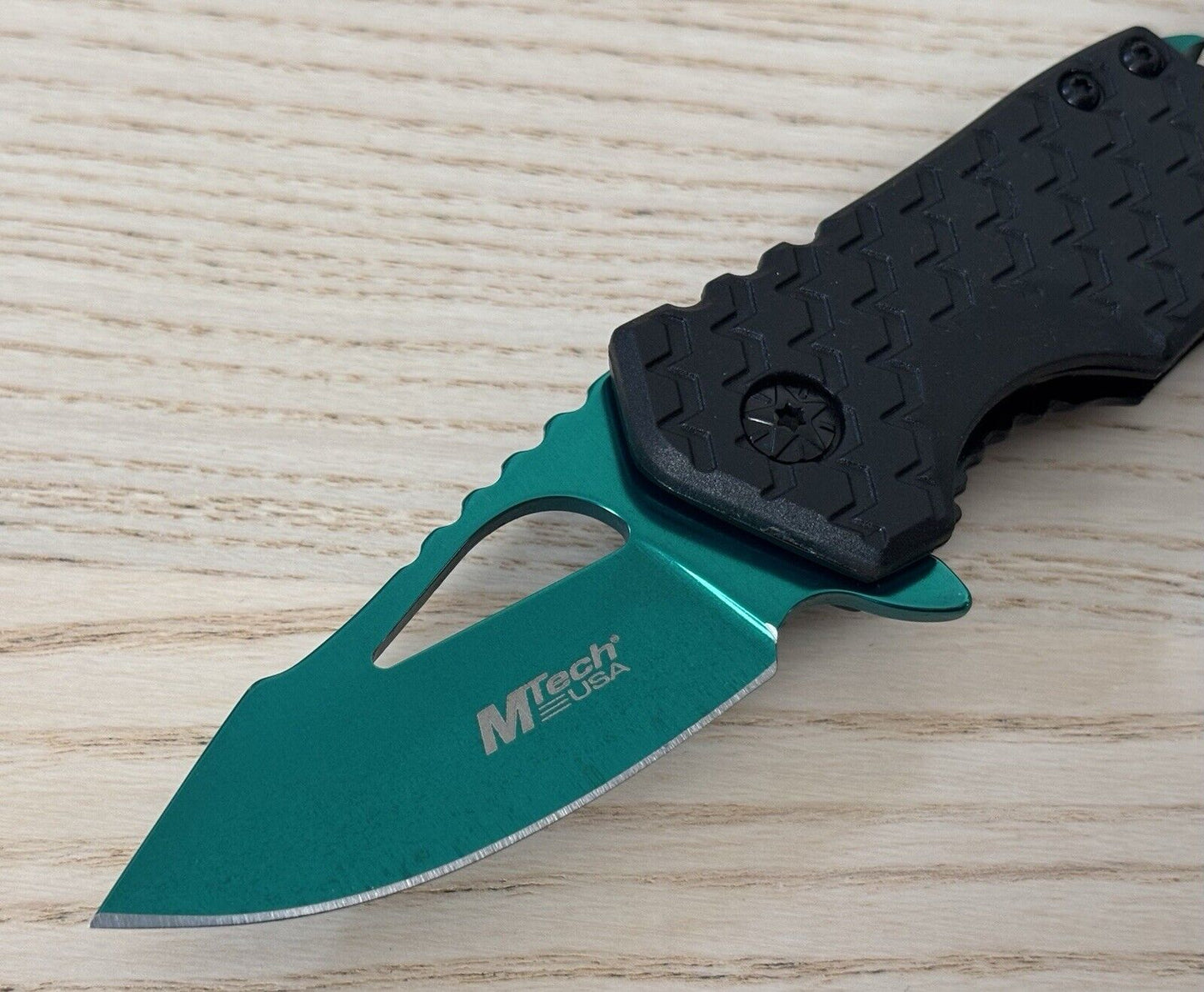 Mini Green Pocket Knife Compact Edc Spring Assisted 2” Blade Bottle Opener Black