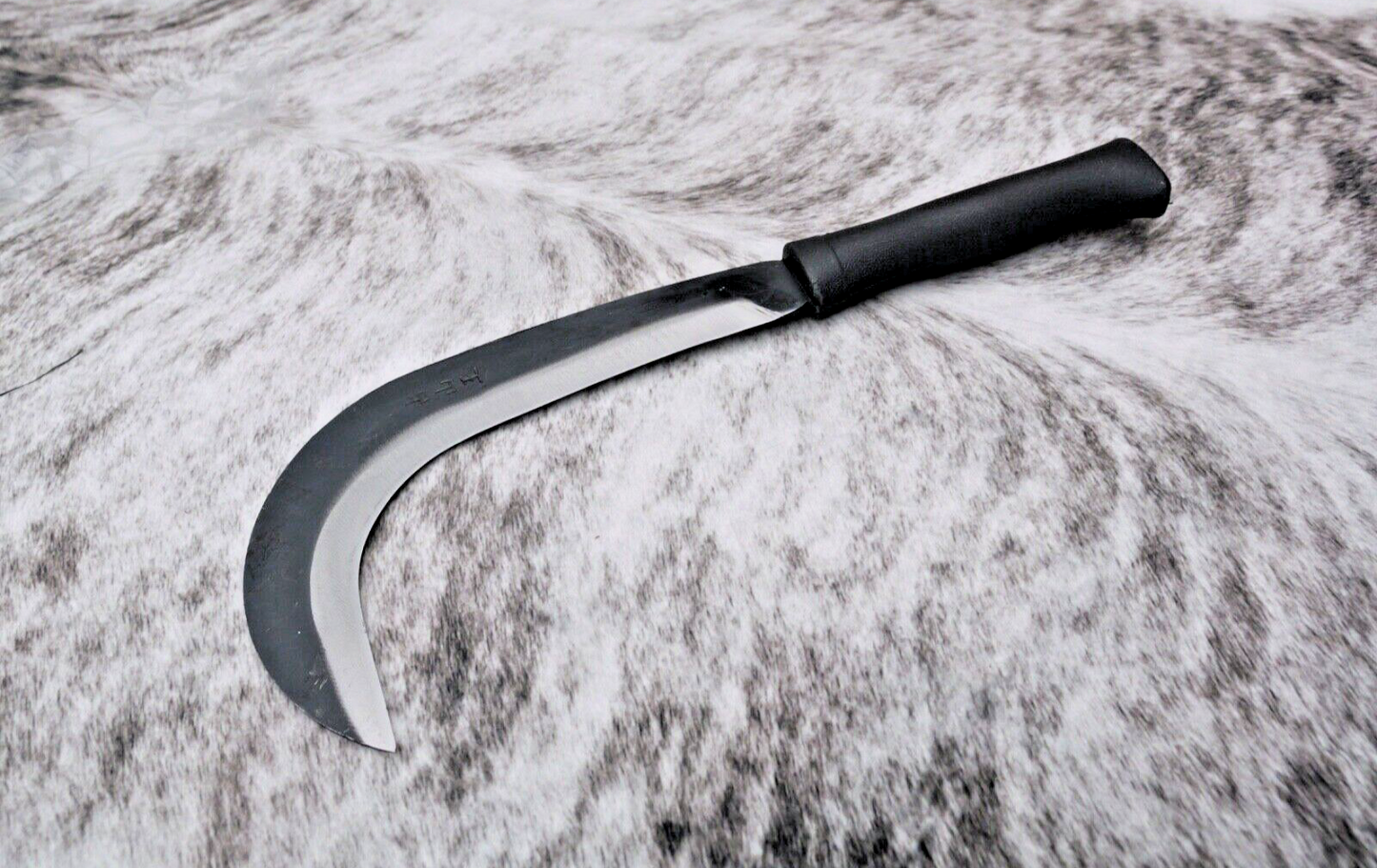 14" hook machete crescent blade carbon steel razor sharp harvesting landscape