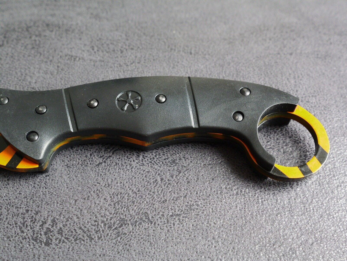 9” Fixed Blade Knife Karambit Tiger Full Tang Sheath Belt Loop Sharp Tactical