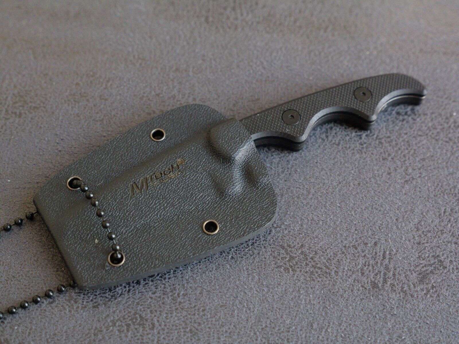 5” Neck Knife Conceal Carry Stealth Tactical Tanto Kydex Sheath Full Tang Edc