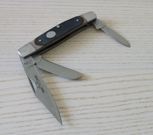 4” Stockman Knife Classic Folding Pocket Knife 3 Blades Sharp Modern Work Edc