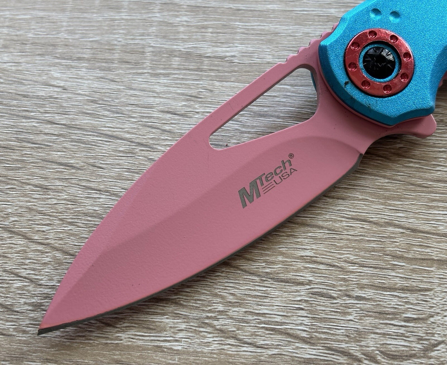 ✨PINK✨ Pocket Knife Spring Assist Ladies 💅 Pretty Girly Blue 