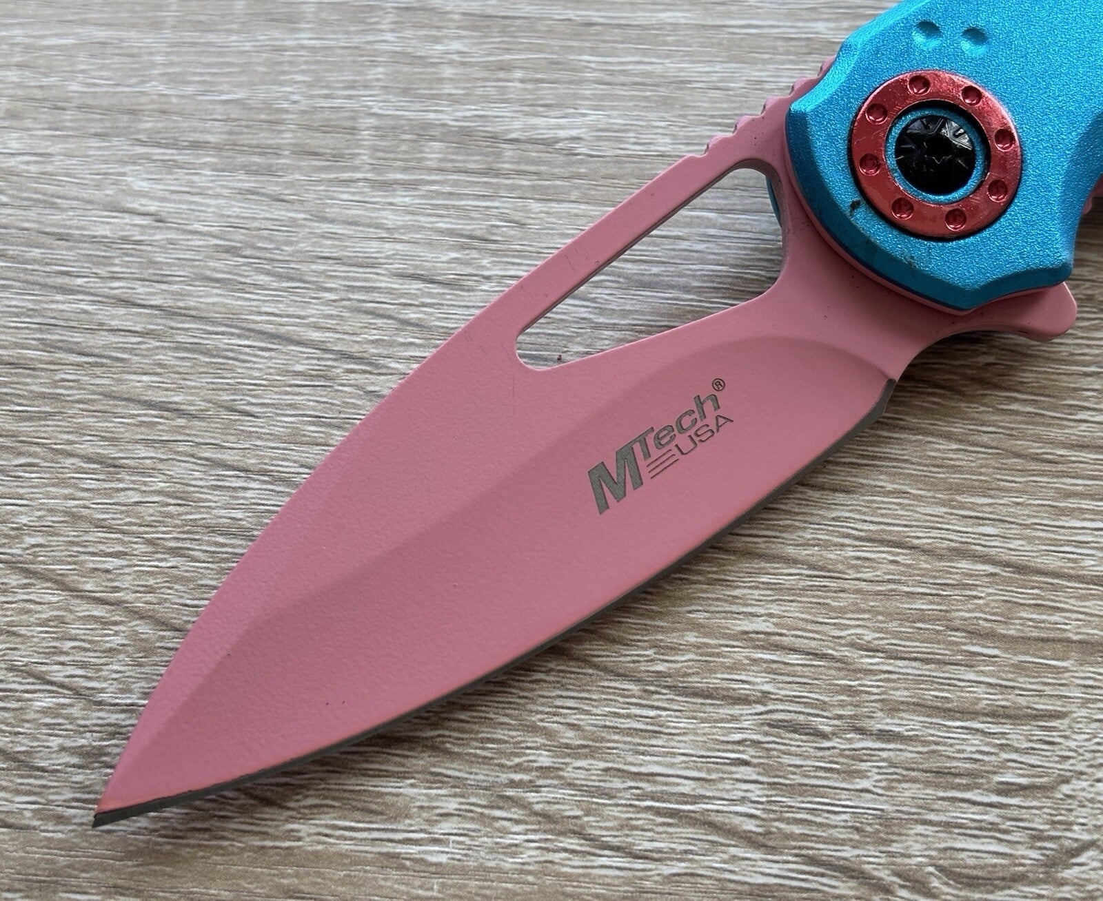 ✨PINK✨ Pocket Knife Spring Assist Ladies 💅 Pretty Girly Blue 