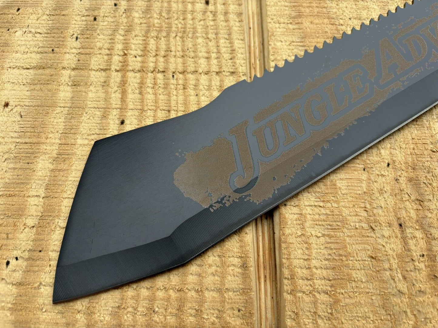 Jungle Machete Heavy Duty Tactical Stealth Black 25” XL 8mm Thick Blade Sharp