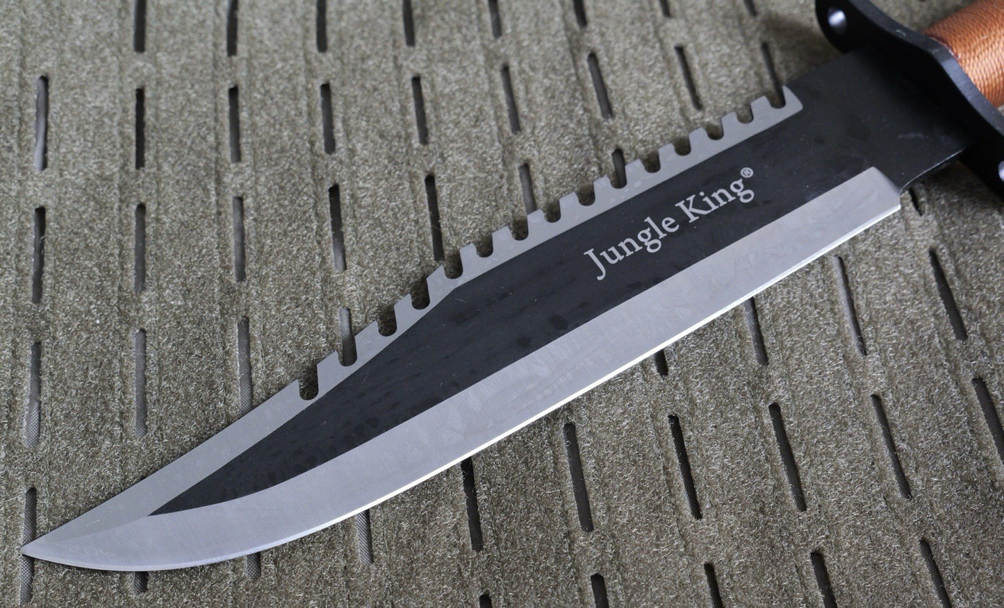 15” Survival Knife Fixed Blade Survival Kit Firstblood Tan 10” Blade Serrated