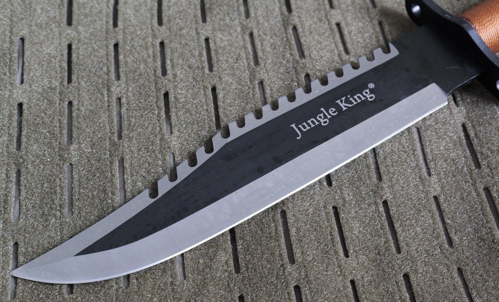 15” Survival Knife Fixed Blade Survival Kit Firstblood Tan 10” Blade Serrated
