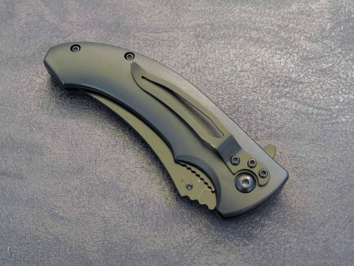 Blue Dragon Knife Spring Assisted Full Size Fantasy Pocket Knife Belt Clip Edc