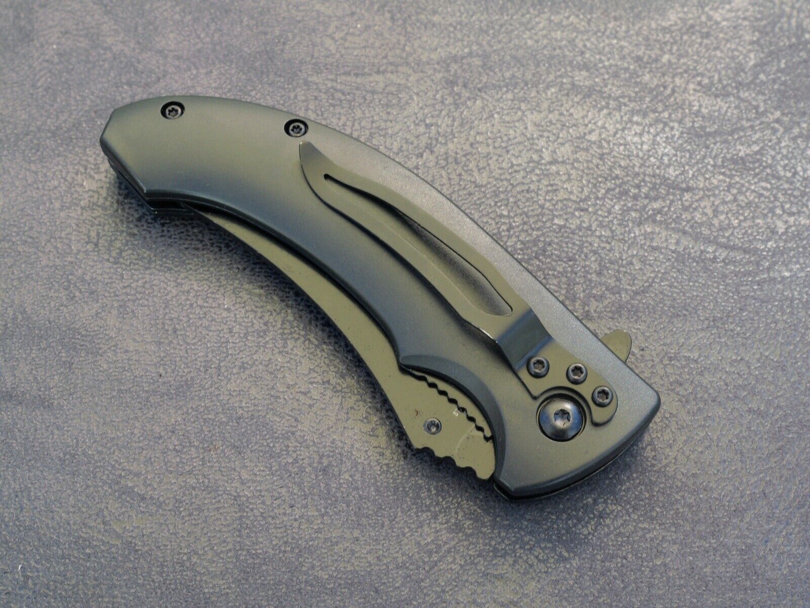 Blue Dragon Knife Spring Assisted Full Size Fantasy Pocket Knife Belt Clip Edc