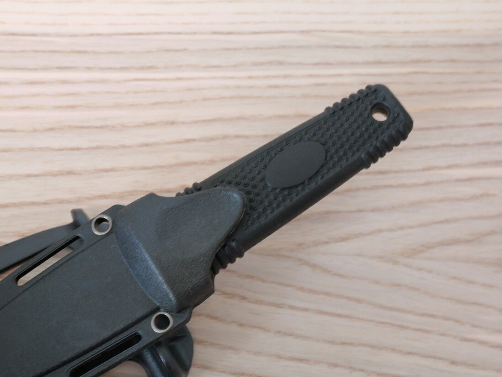 8" Combat Knife Stealth Black Spear Point Double Edge Tactical Holster Stealth
