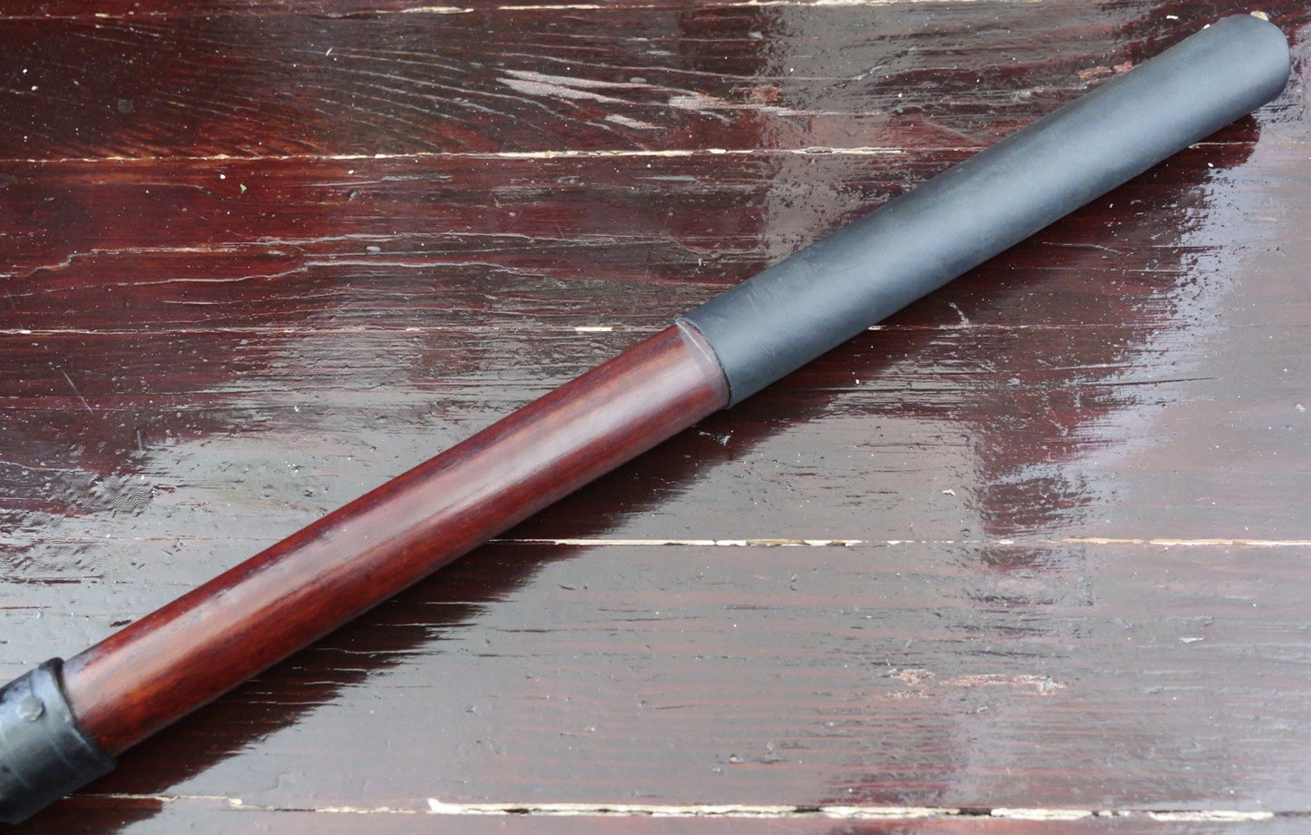 29” Medieval Battle Axe Hand Forged Wood Handle 3 Sided Spear Tip Rustic 