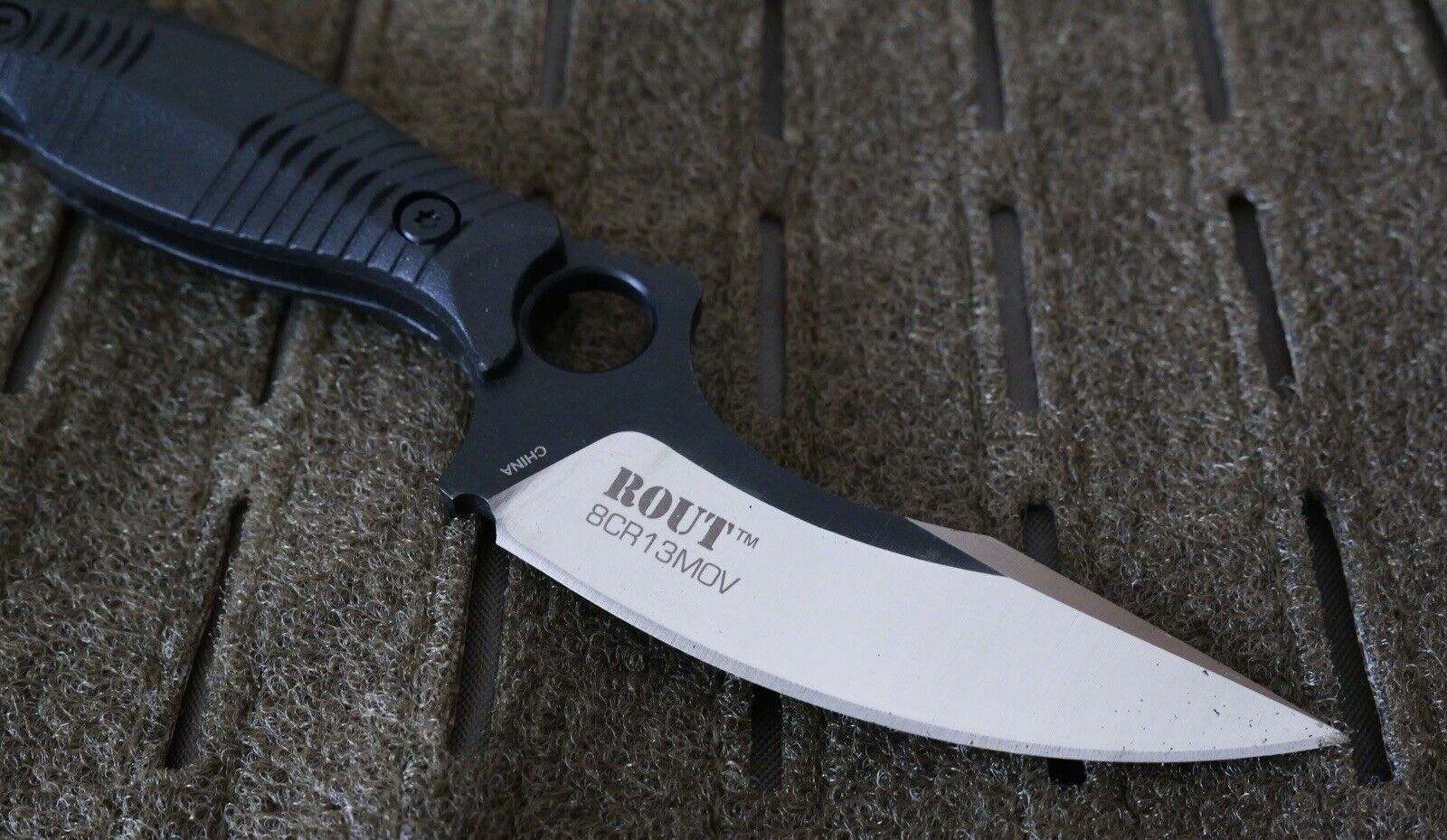 Horizontal Carry Fixed Blade Knife 19cm Overall Neck Knife Tactical 8CR13 Steel