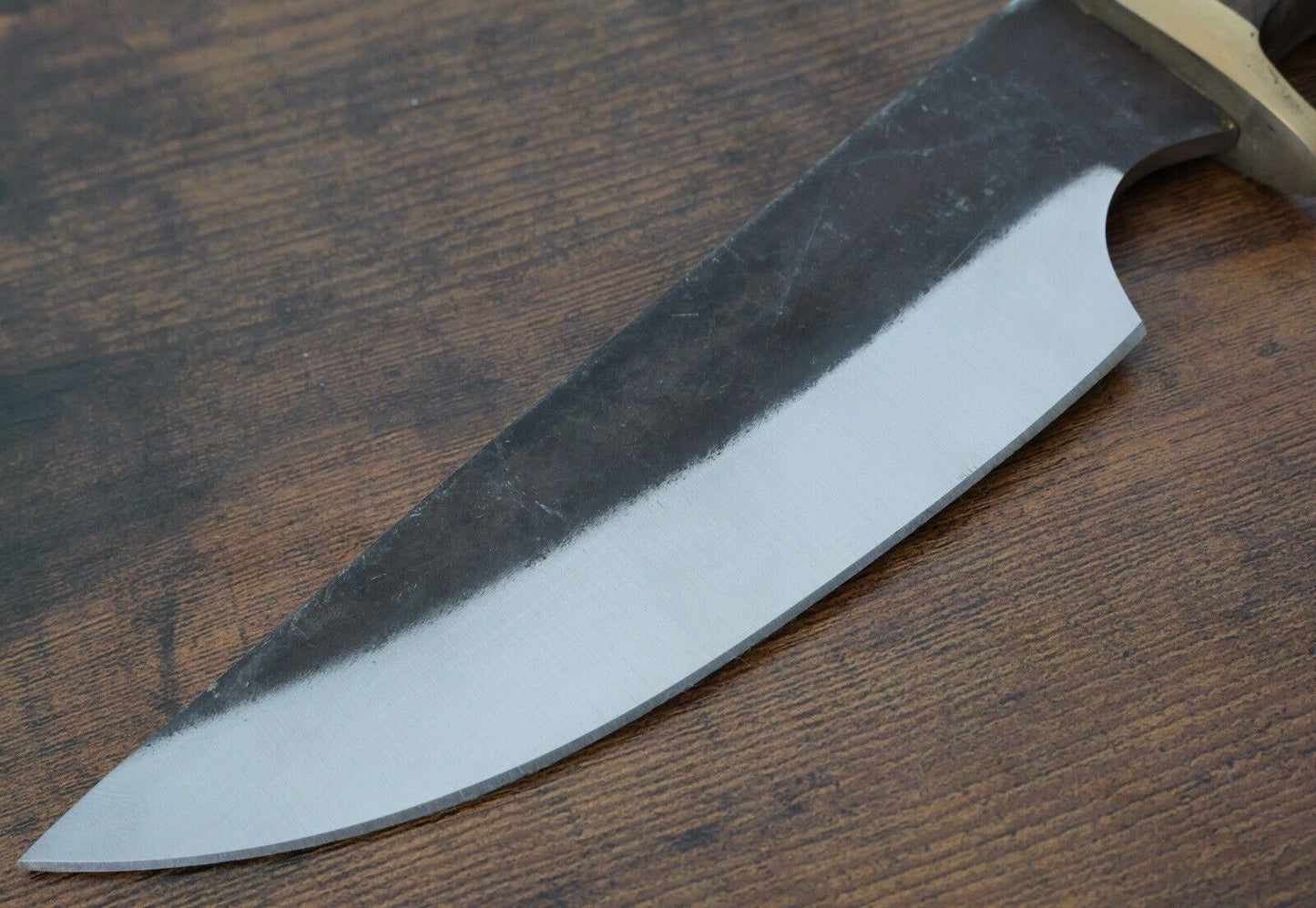 11” Fixed Blade Knife Carbon Steel Full Tang Hand Forged 8mm Thick Sheath