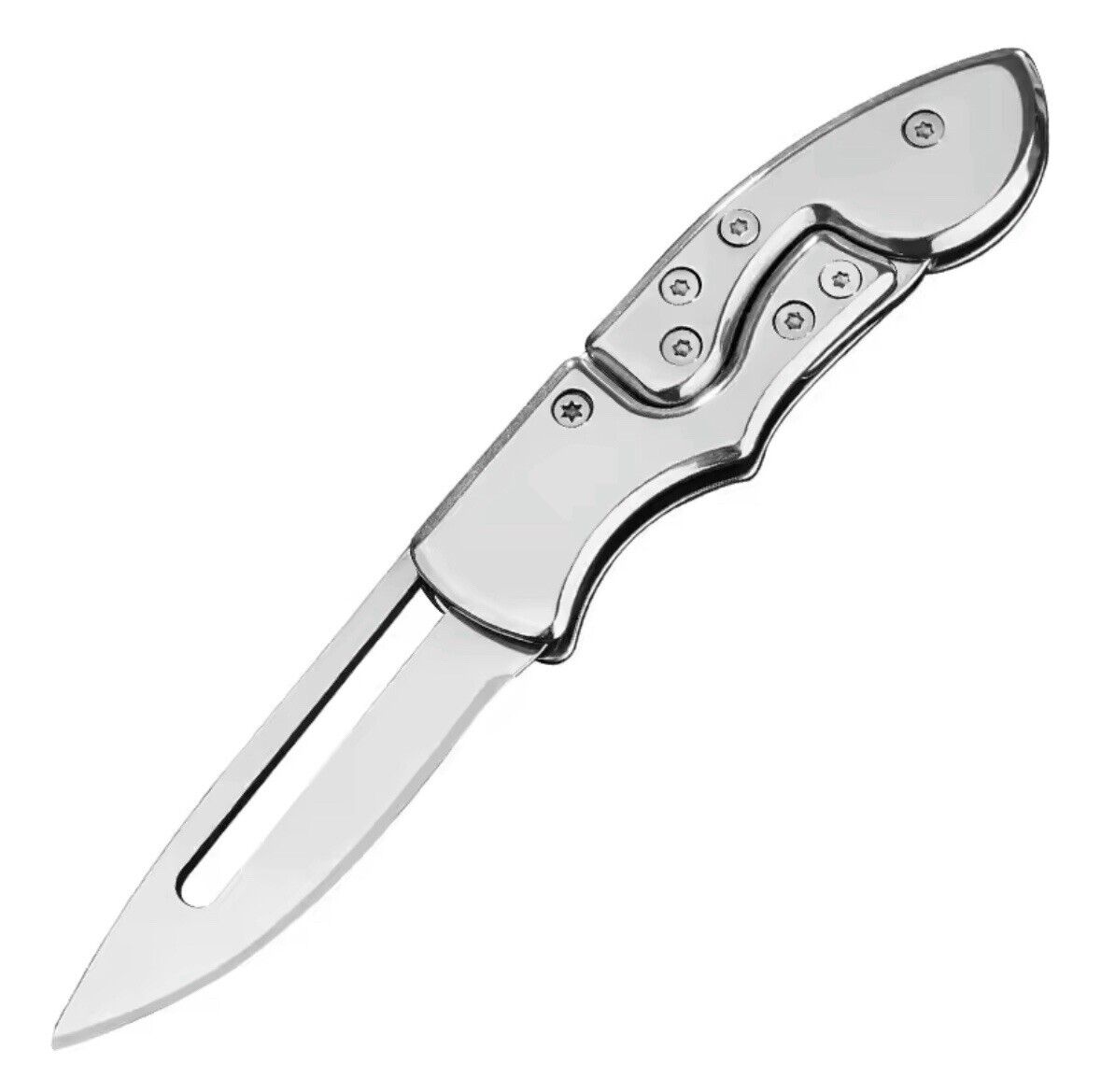 13.5cm Outdoor Folding Knife Mini Mechanical Stainless Steel Carrying Pocket Edc