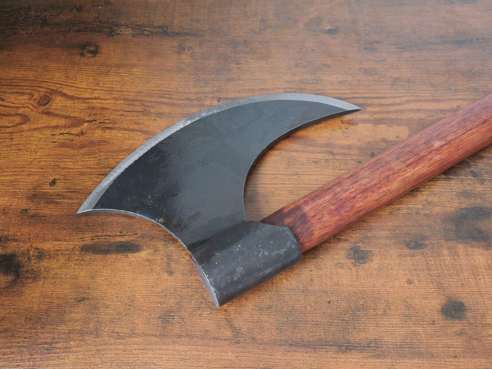 30” Viking Bearded Axe Carbon Steel Hand Forged Heavy Duty Hardwood Handle