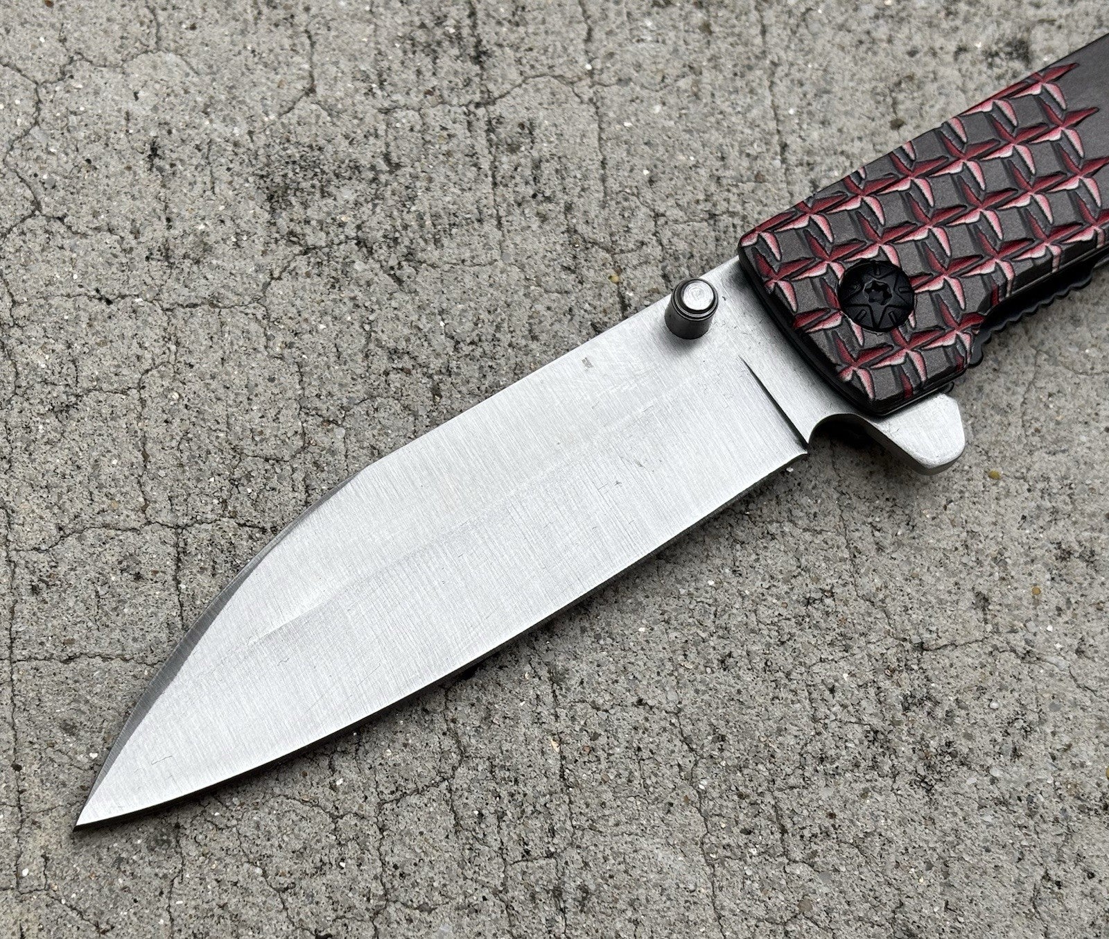 Modern Pocket Knife 8”Spring Assist Full Metal Deep Carry Clip Sheepsfoot Blade
