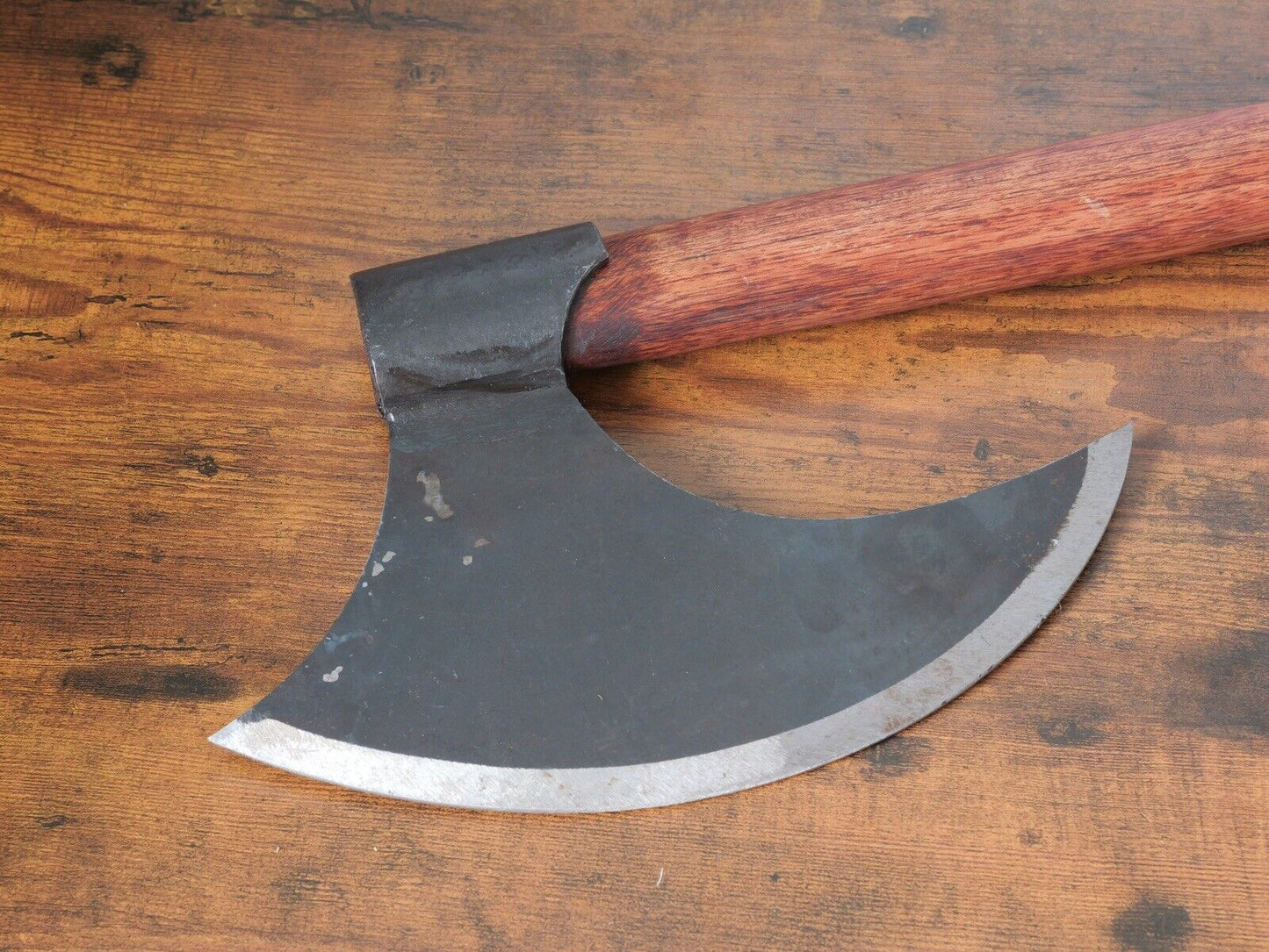 30” Viking Bearded Axe Carbon Steel Hand Forged Heavy Duty Hardwood Handle