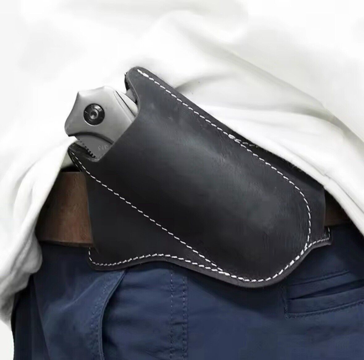 Horizontal Carry Pocket Knife Sheath Holster Tactical Full Size Knife Pouch 5”