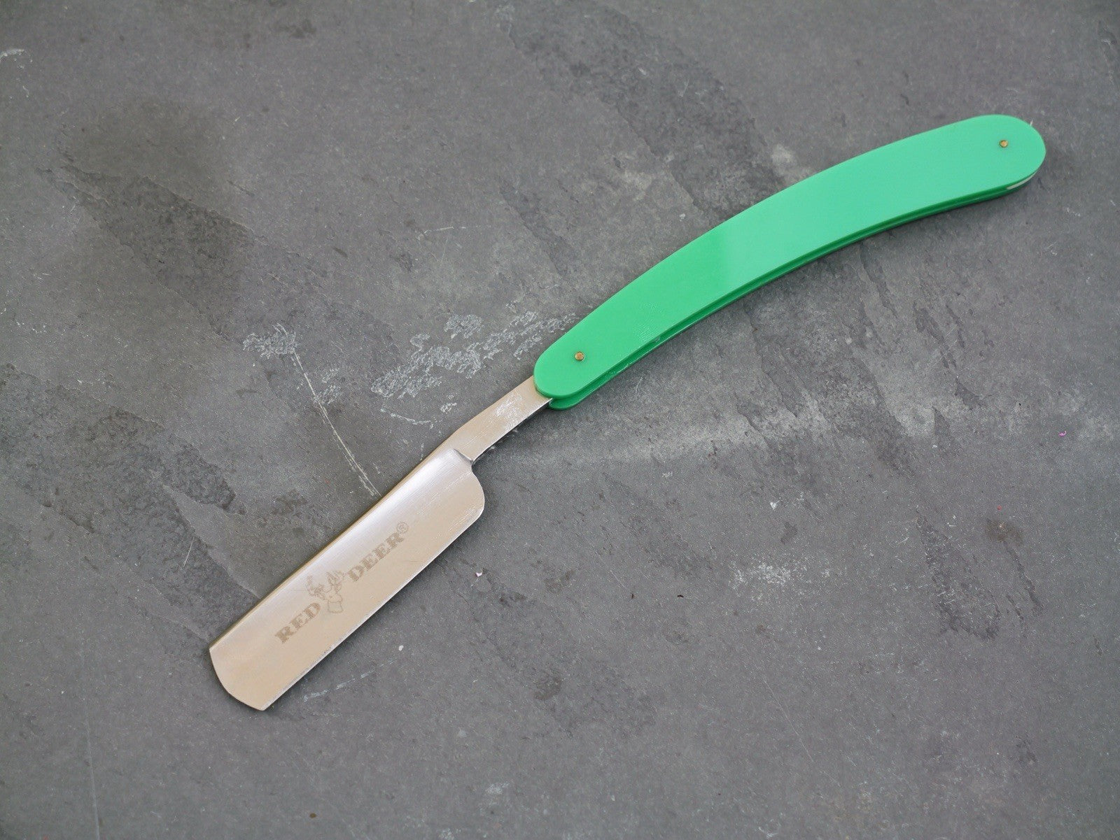 OG Vintage Shaving Straight Razor Hair Splitting Sharp Green Shave Ready