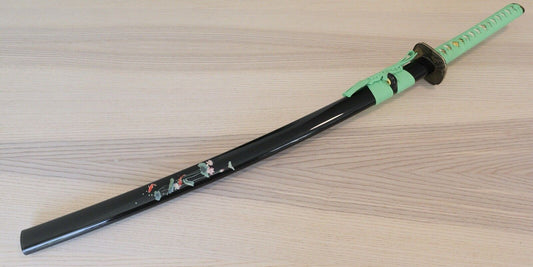 41” Samurai Sword Katana Koi Lake Serene Hand Painted Scabbard Battle Ready