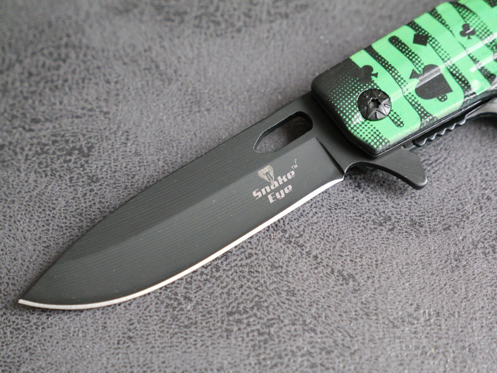 DARK KNIGHT ASSISTED Black Gun Pistol Joker WHY SO SERIOUS FOLDING Pocket KNIFE