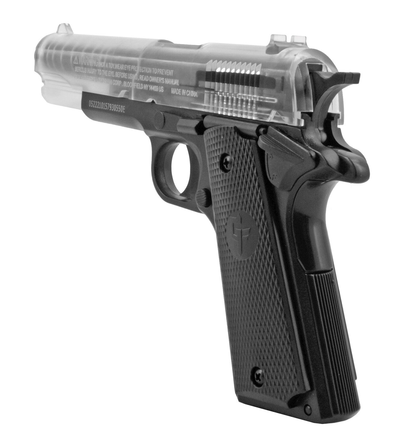 Stinger P311 Spring Powered Airsoft Pistol Game Face Super Power 325 FPs Clear