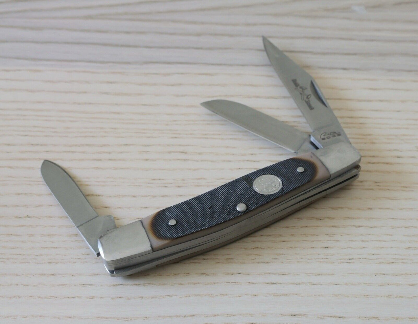 4” Stockman Knife Classic Folding Pocket Knife 3 Blades Sharp Modern Work Edc