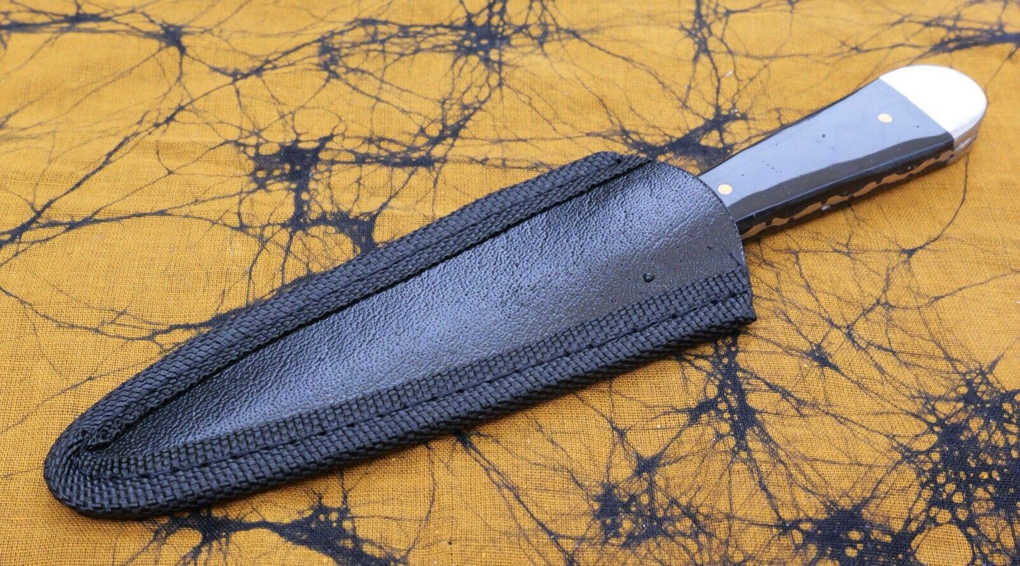 Conceal Carry Boot Knife Stealth Black Double Edge Slim Spear Tip Sheath Black