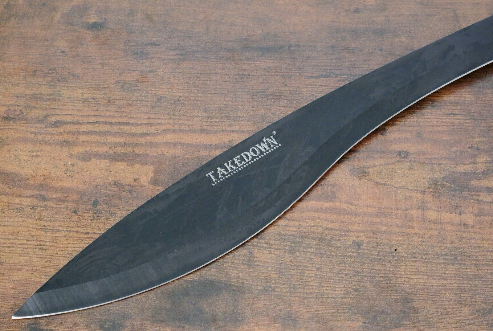 21” Machete Black Kukri Heavy Gauge 6mm Thick 1.8lbs Heavy Duty Black Belt Loop