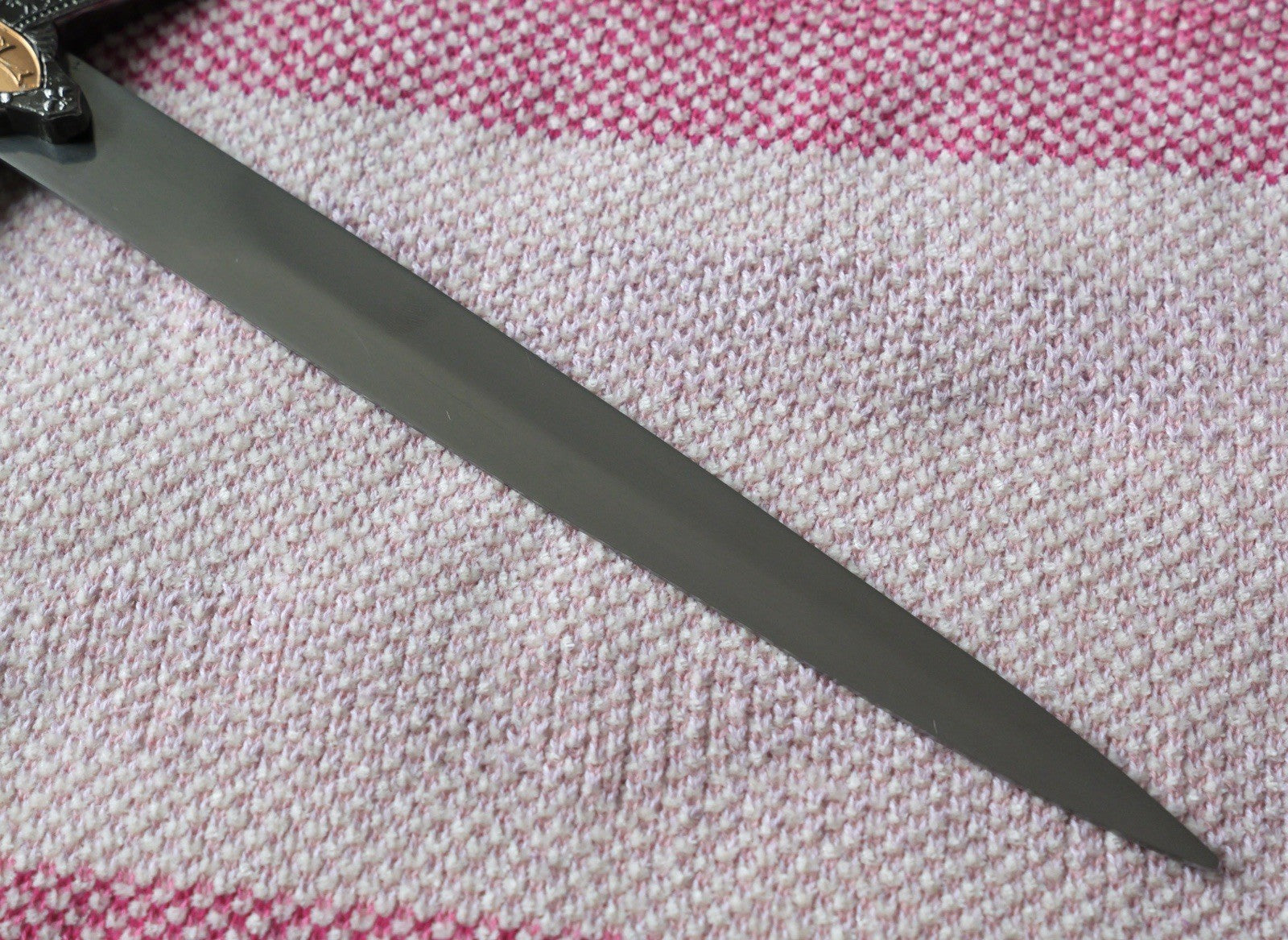 14” Knights Templar Dagger Ornate Gold Pewter Finish Stainless Steel Blade