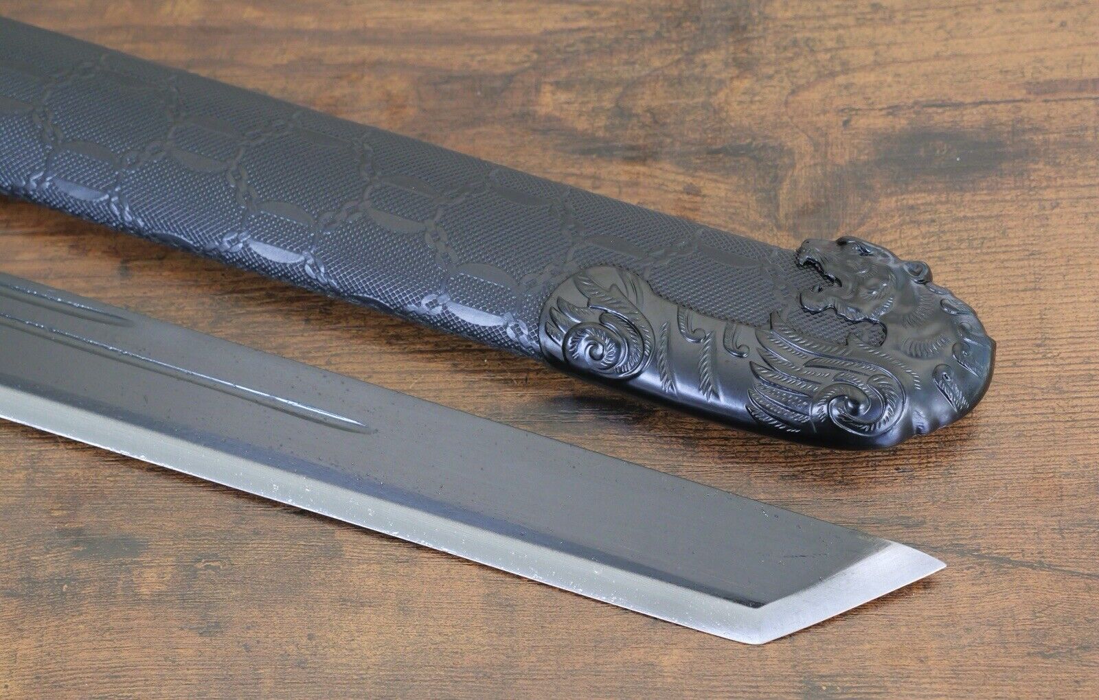 44”Ninja Sword XL Shadow Warrior Stealth Two Hand Ornate Extra Long Battle Ready