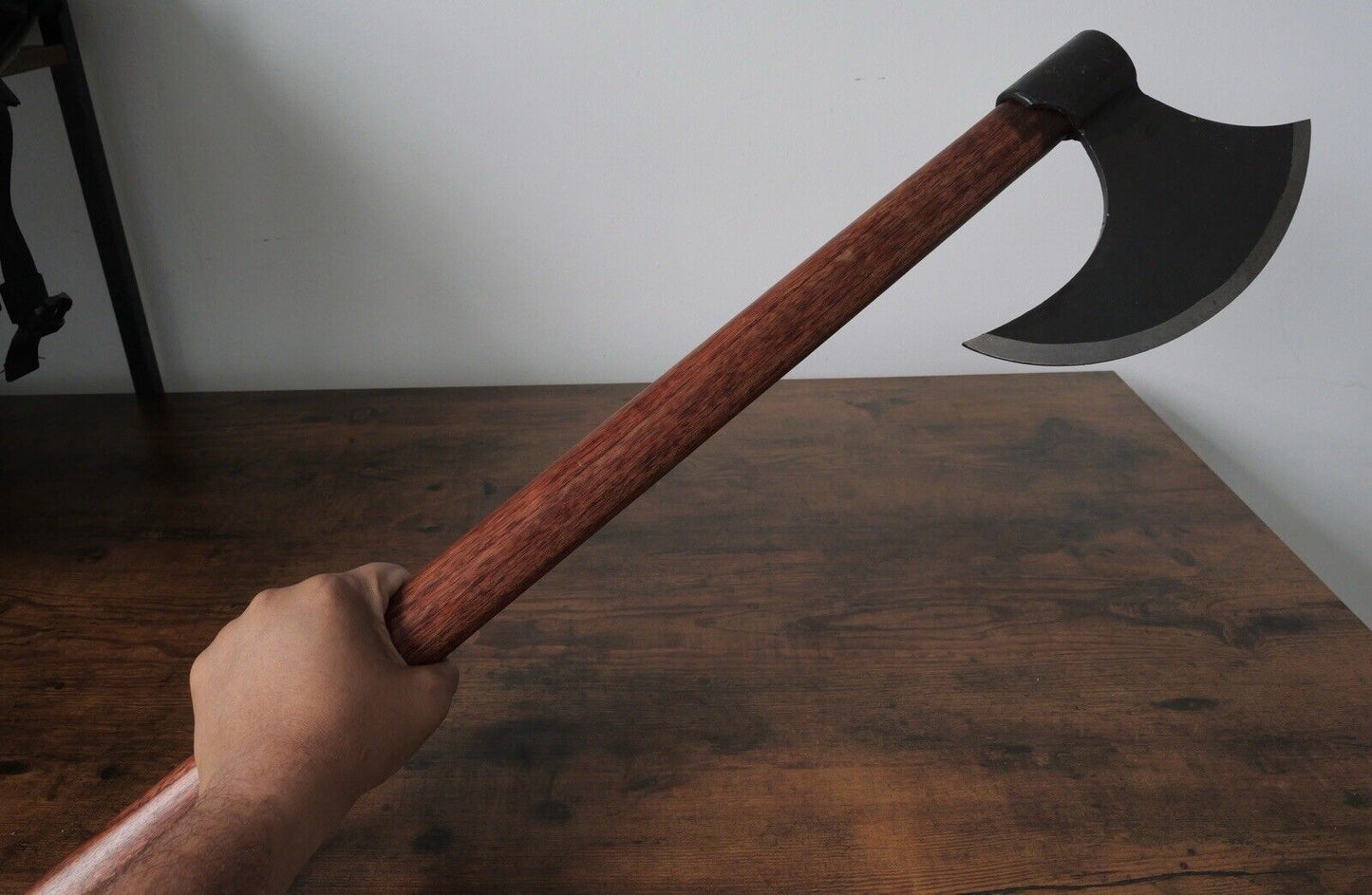 30” Viking Bearded Axe Carbon Steel Hand Forged Heavy Duty Hardwood Handle