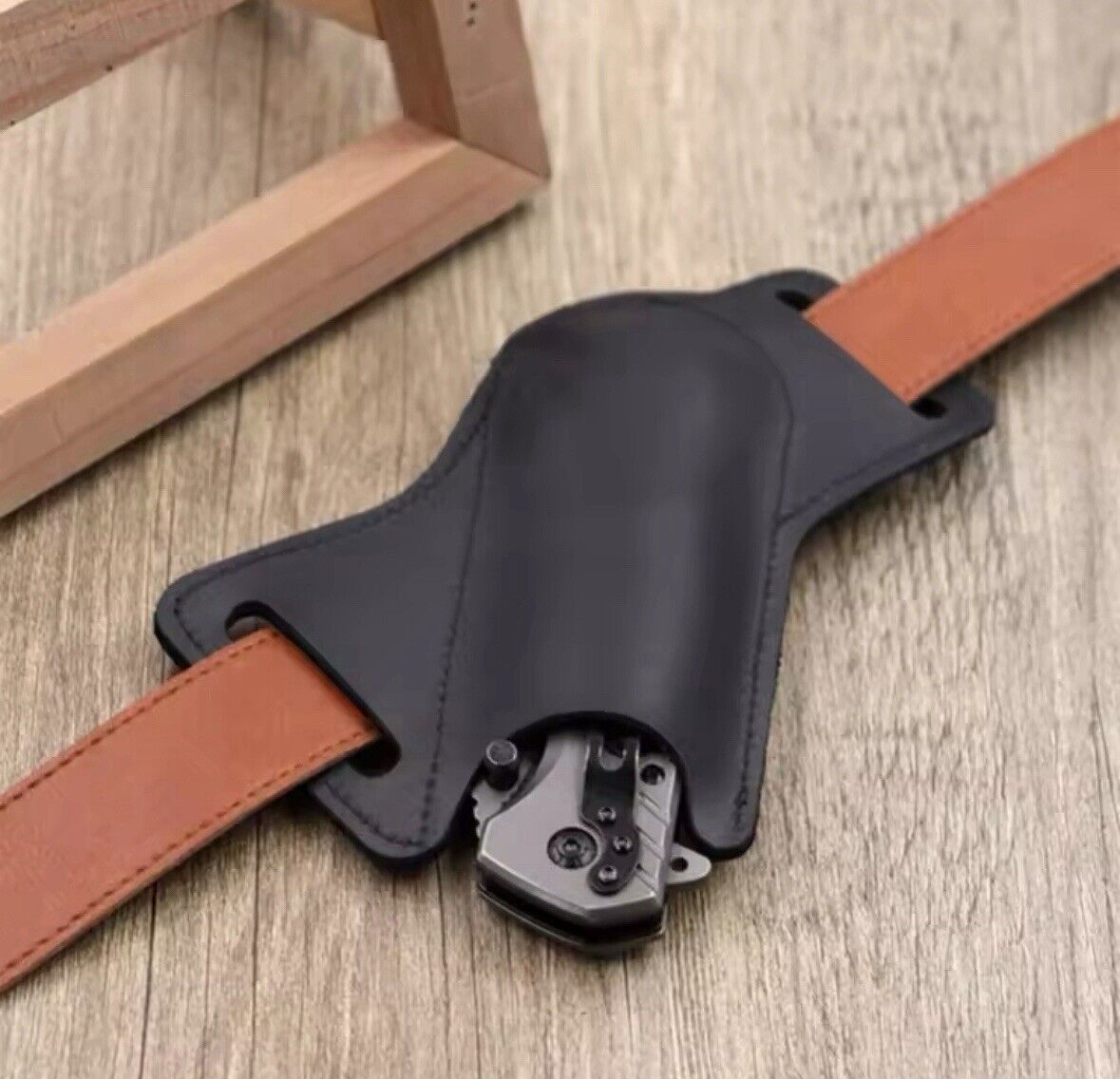 Horizontal Carry Pocket Knife Sheath Holster Tactical Full Size Knife Pouch 5”